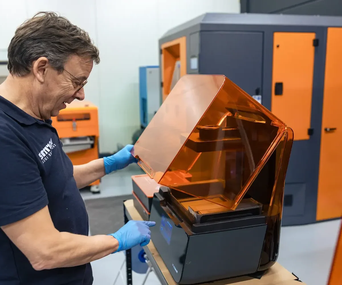 sla printer aanzetten